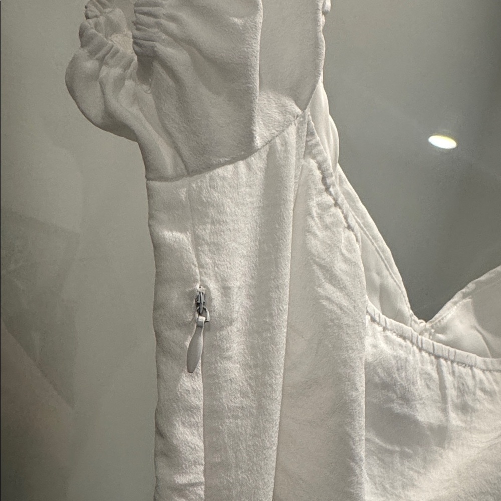 Lulu's White Puff Sleeve Midi Dress - Picture 7 of 9
